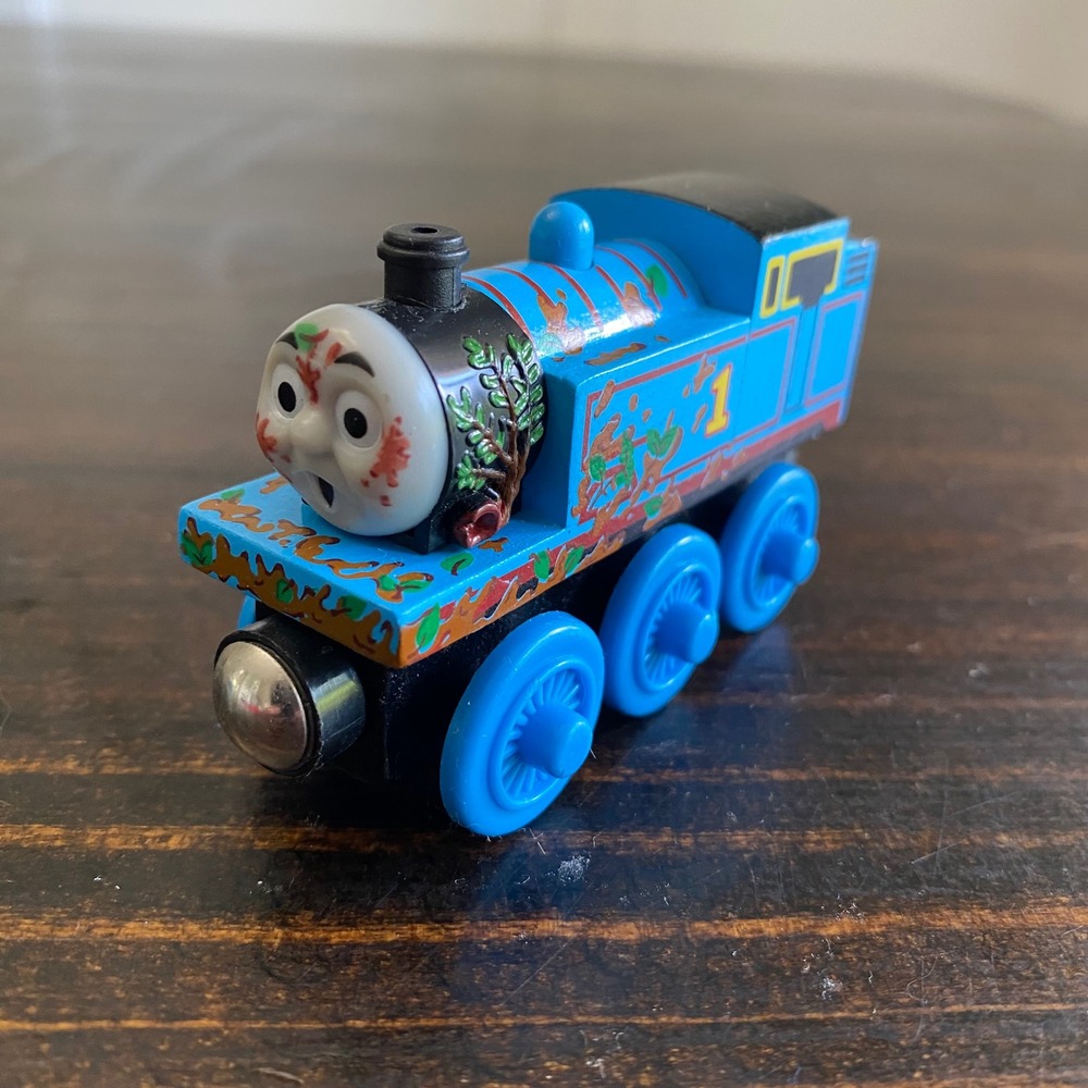 Thomas & Friends Wooden Railway Mud Covered‎ Thomas Learning Curve Engine No 1